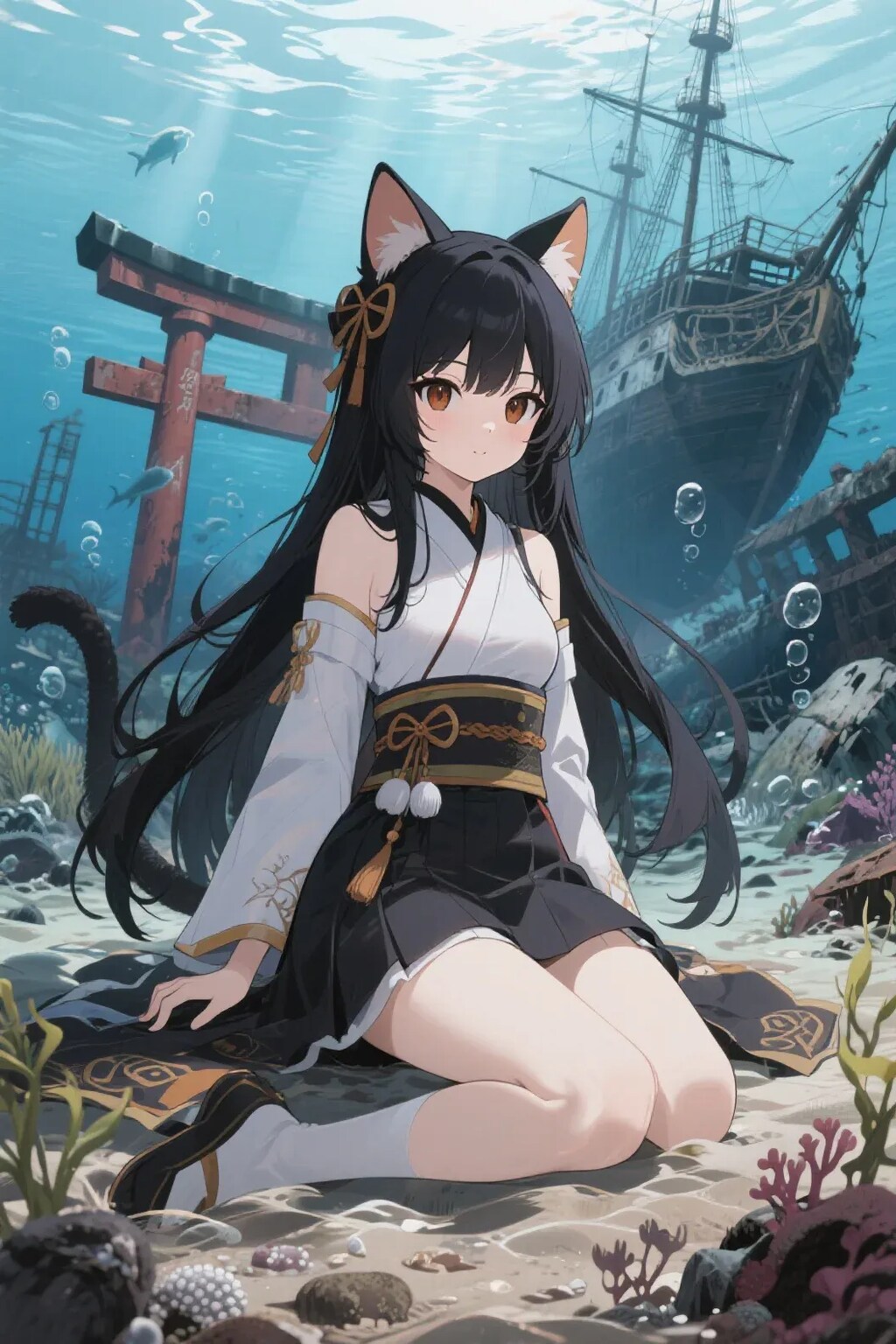 さくらちゃんと沈没船