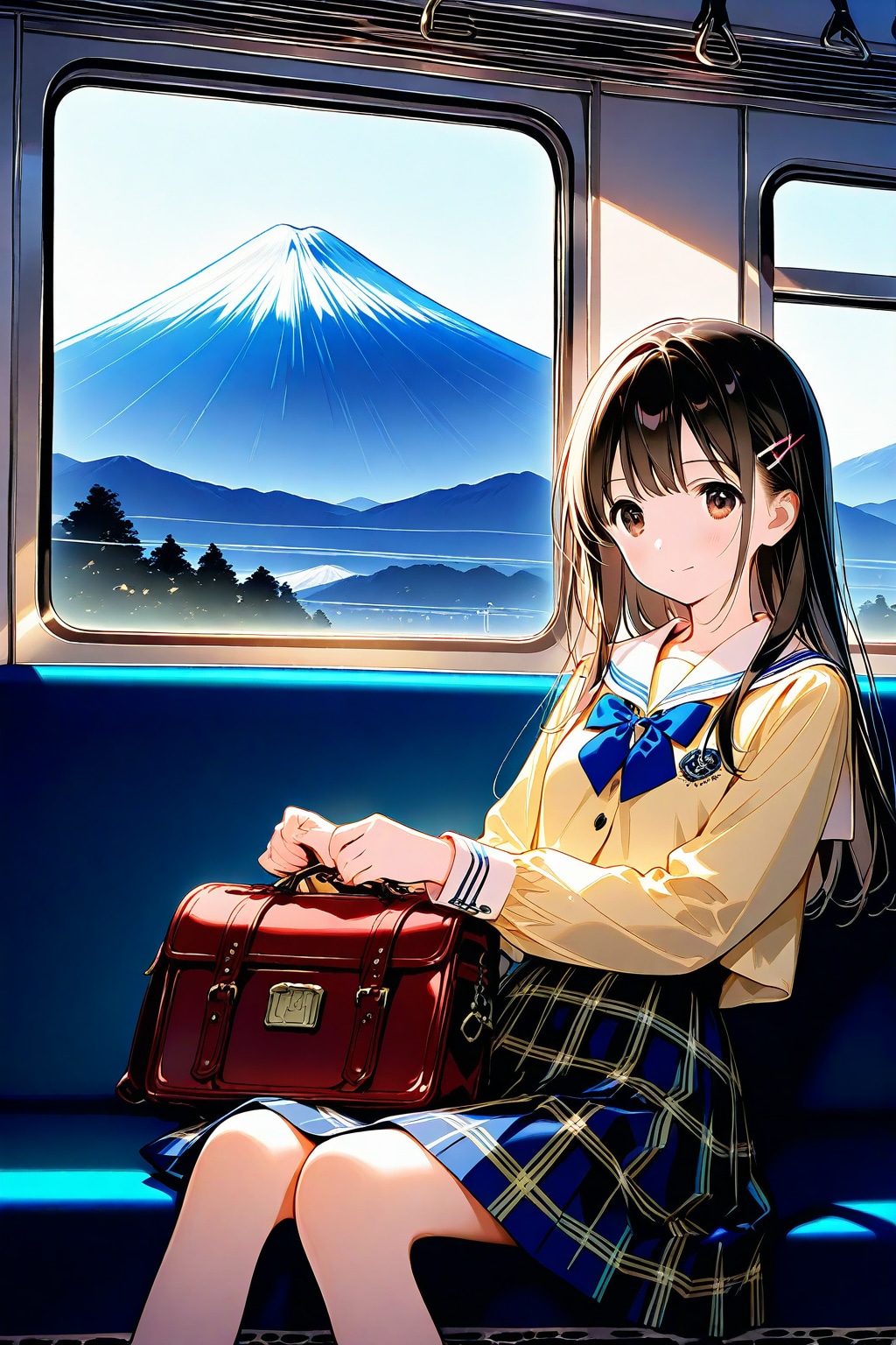 車窓からの富士山