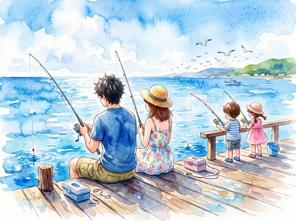 家族釣り