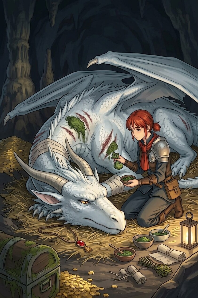 傷ついたドラゴン