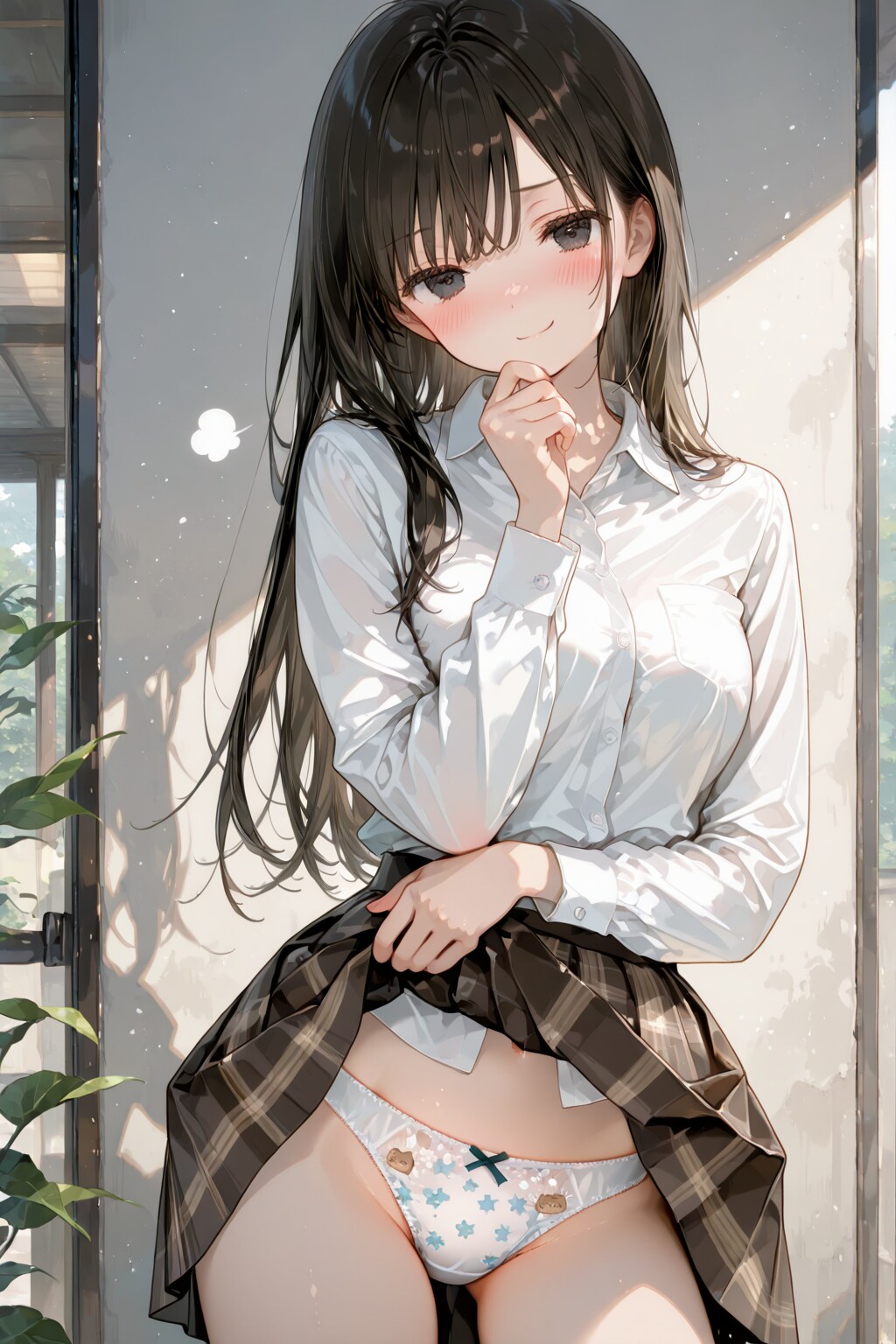 オフィスの隅で。