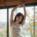 ストレッチするOL 2枚目