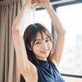 ストレッチするOL 3枚目