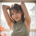 ストレッチするOL 7枚目