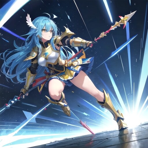 駆け抜ける女騎士