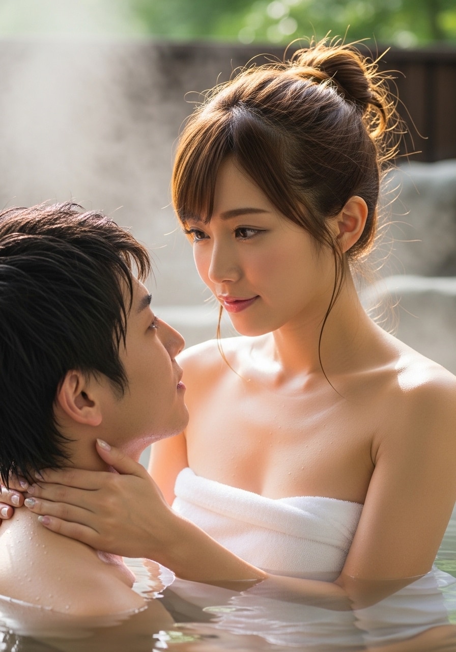 旅館の若女将と…