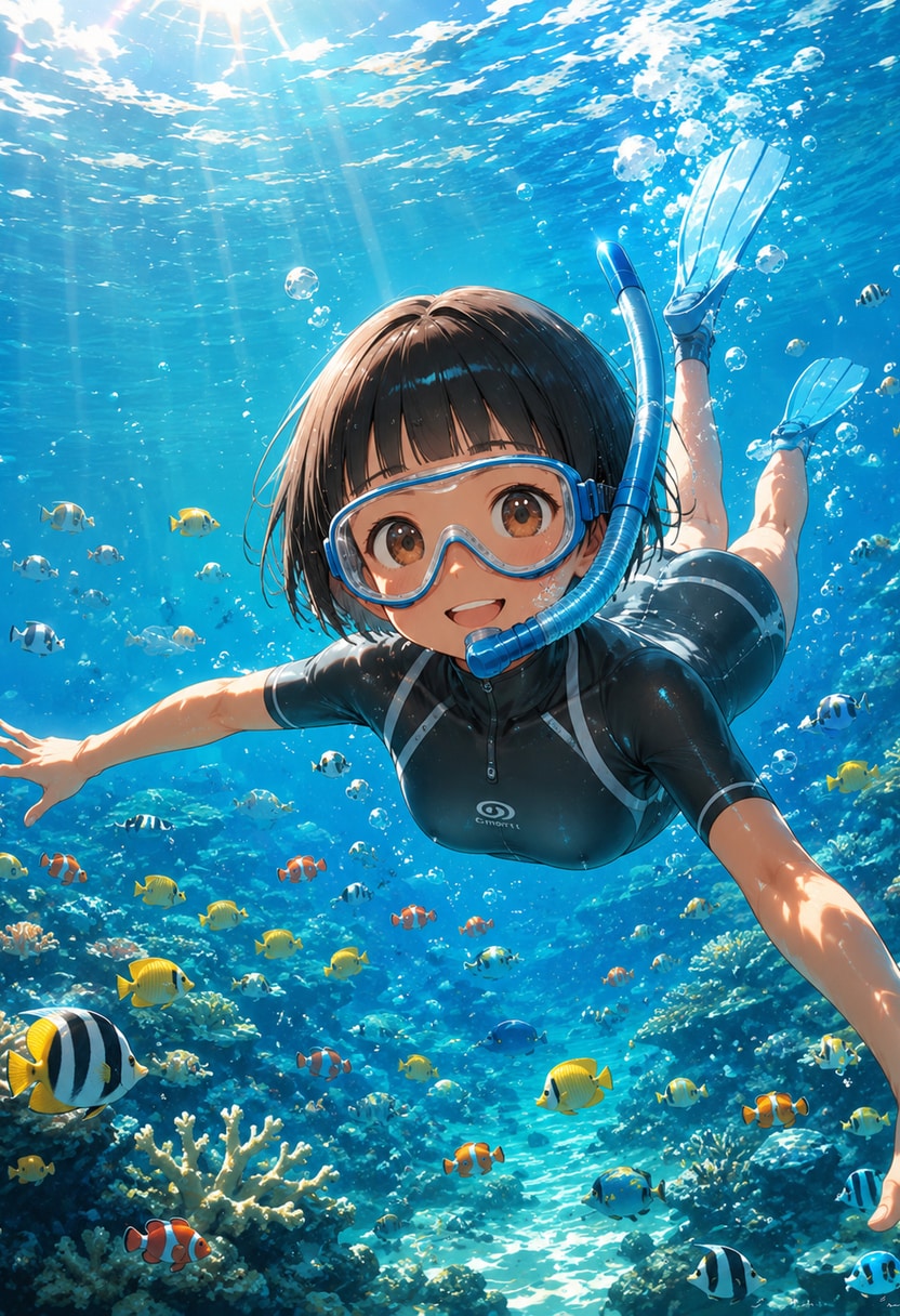 夏のリゾートてんこ盛り！なあの子