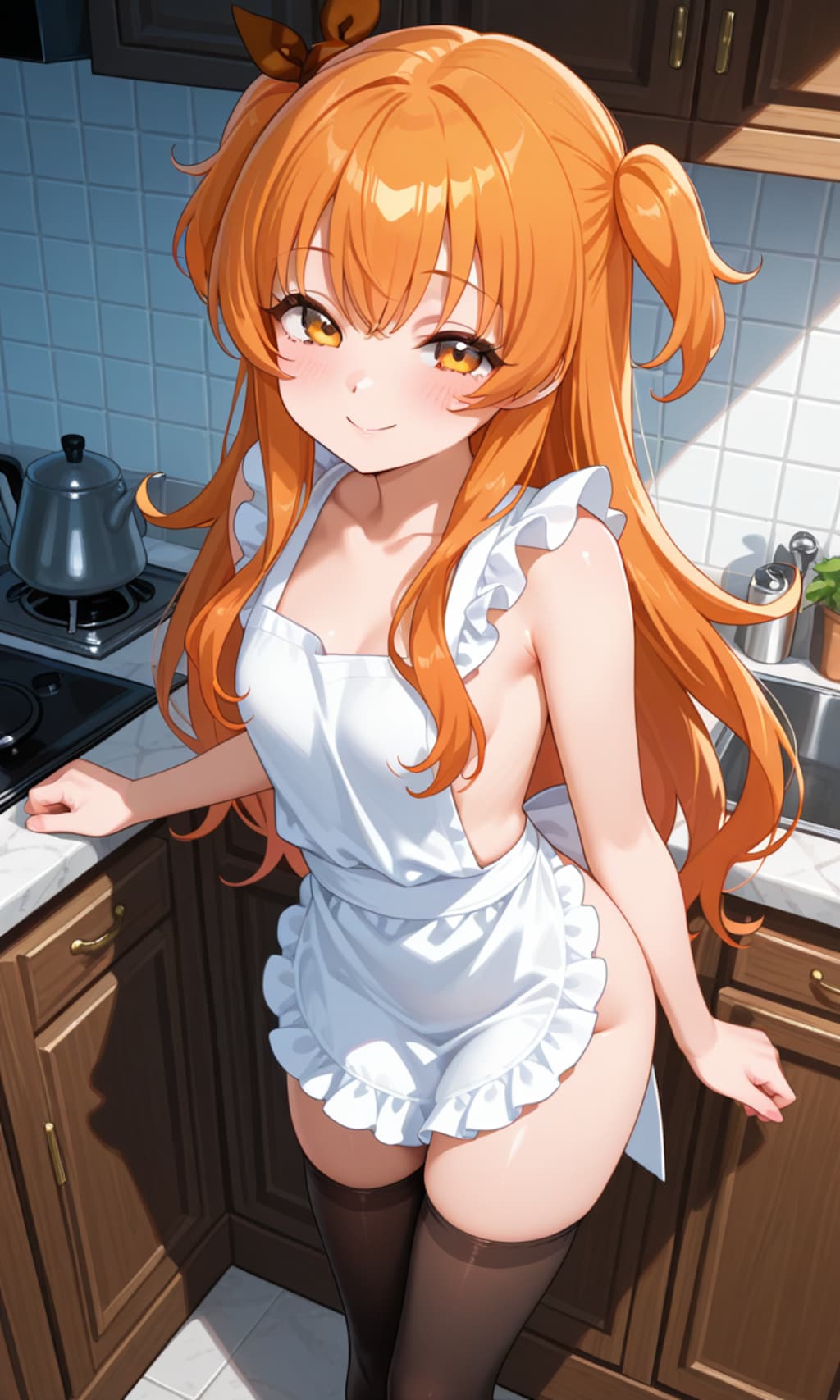 裸エプロンしてくれるマヤちゃん