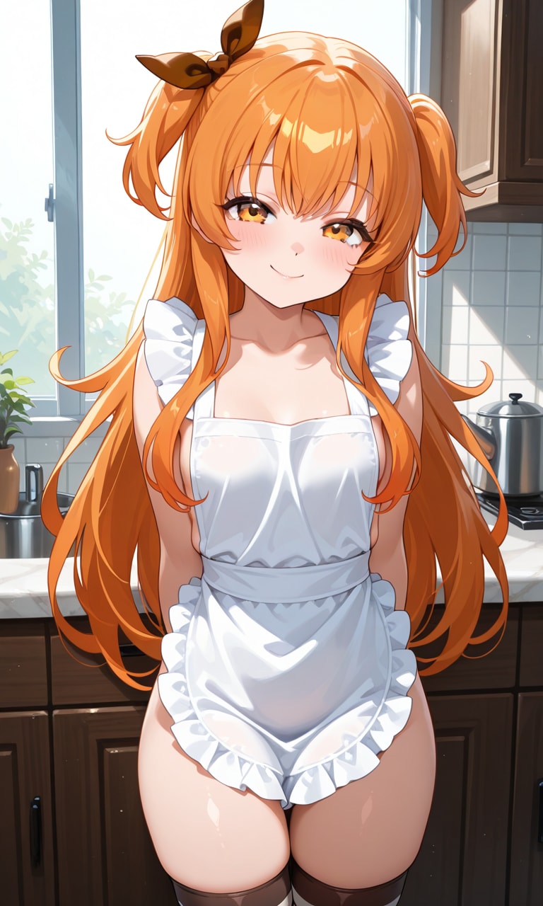 裸エプロンしてくれるマヤちゃん