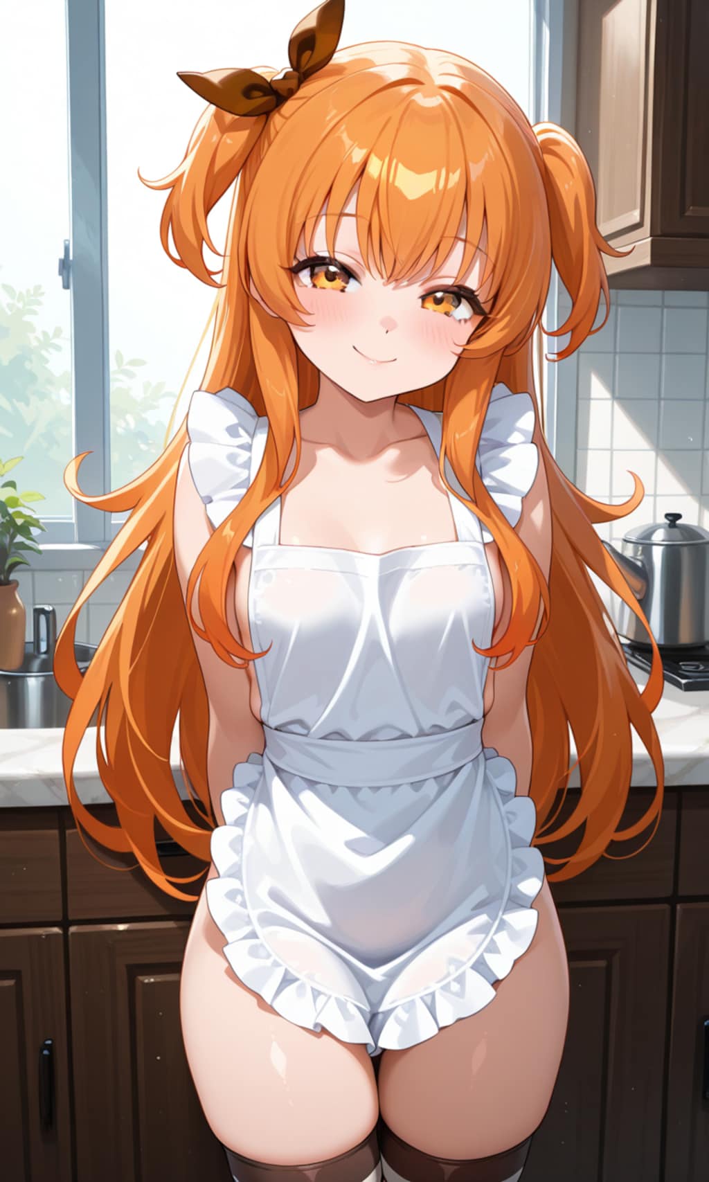 裸エプロンしてくれるマヤちゃん