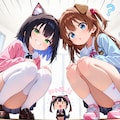 見えそうで見えないの極意？ 2枚目