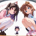 見えそうで見えないの極意？ 3枚目
