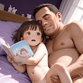 寝る前の読み聞かせ 4枚目
