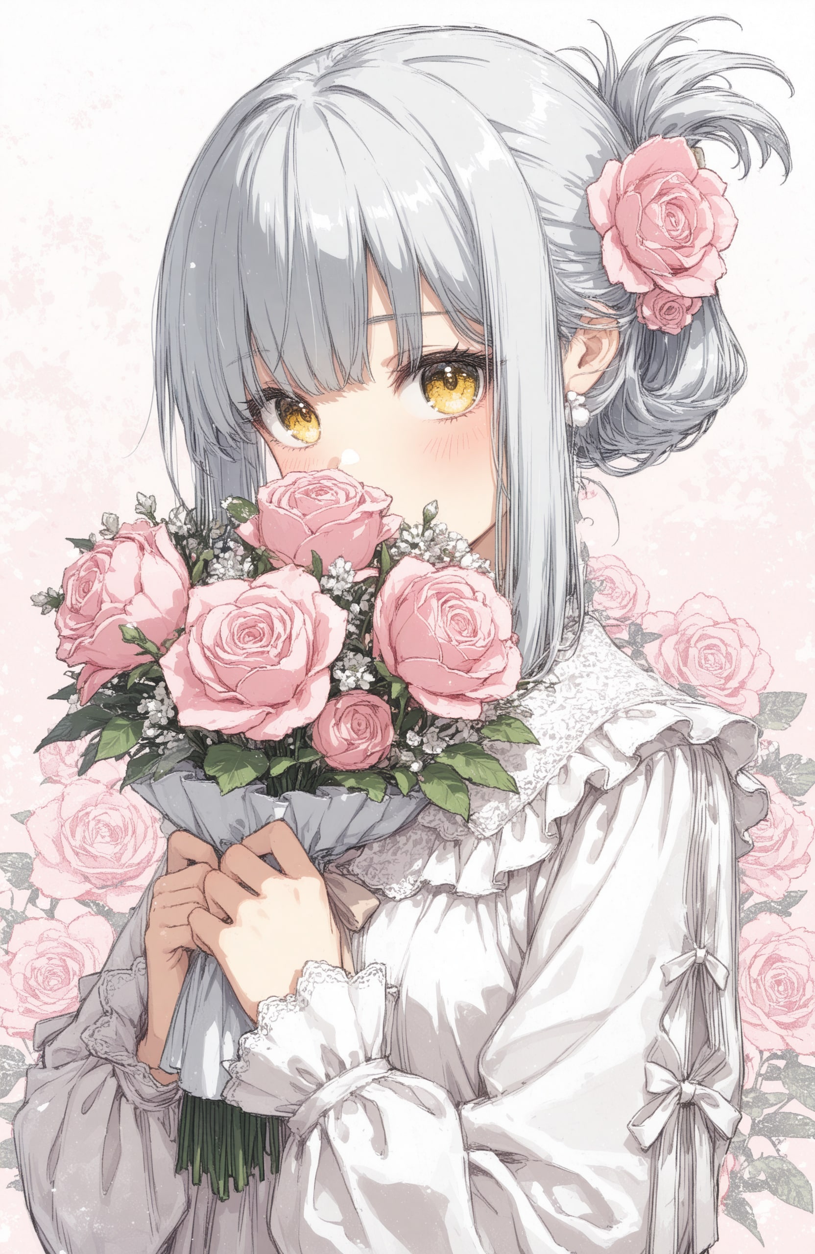 看板娘　flowers | の人気AIイラスト・グラビア