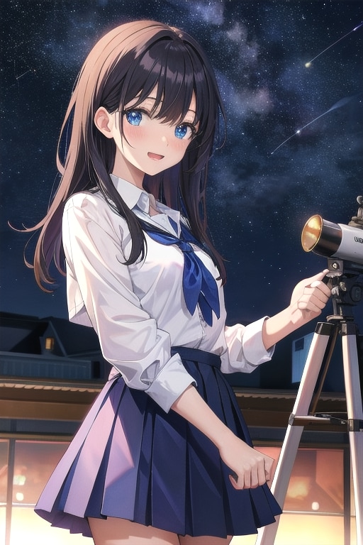 天体観測 | の人気AIイラスト・グラビア