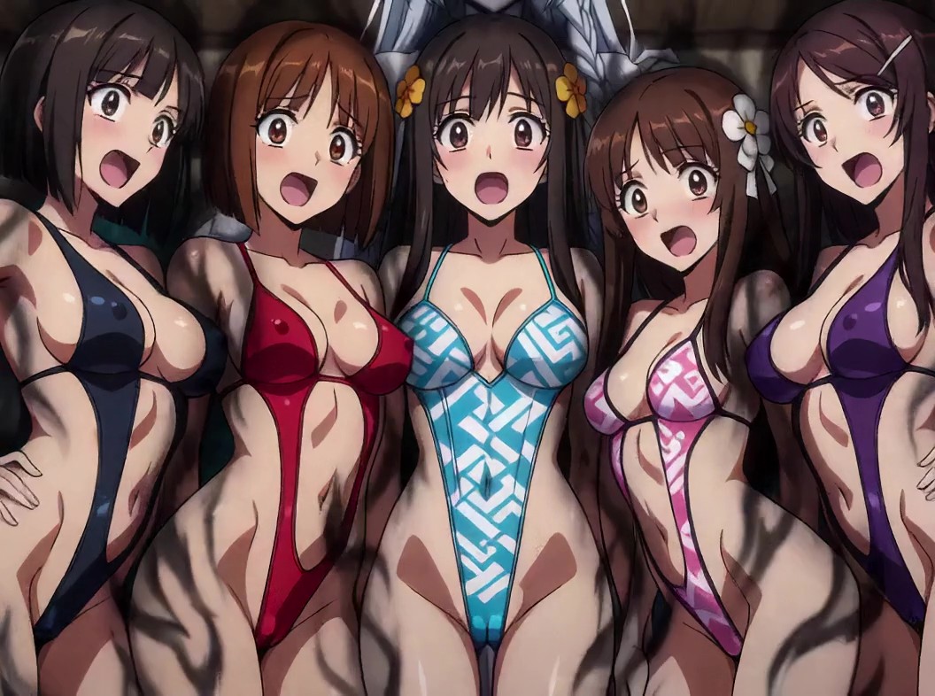 （昨日の投稿品のその後💕パラパラ疑似アニメ♪）間一髪駆けつけた正義の美少女戦士達のハート型エネルギー系必殺技で5人纏めて倒される💦