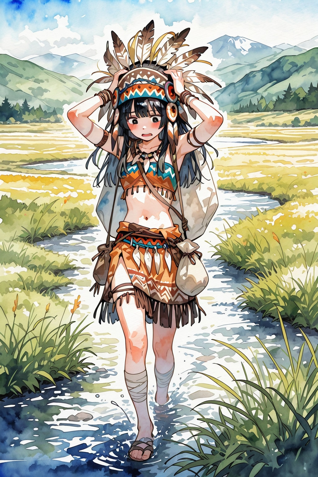 大草原の空の下１０４ | の人気AIイラスト・グラビア