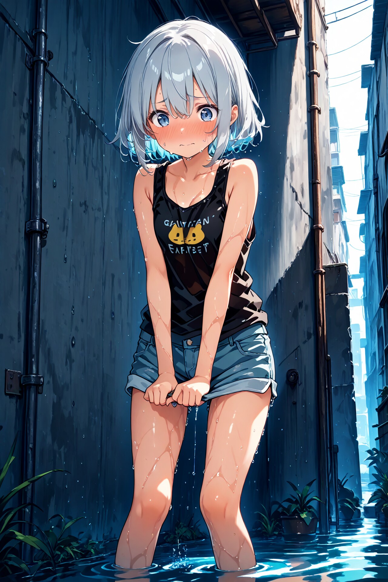 濡れ透けタンクトップ(11)