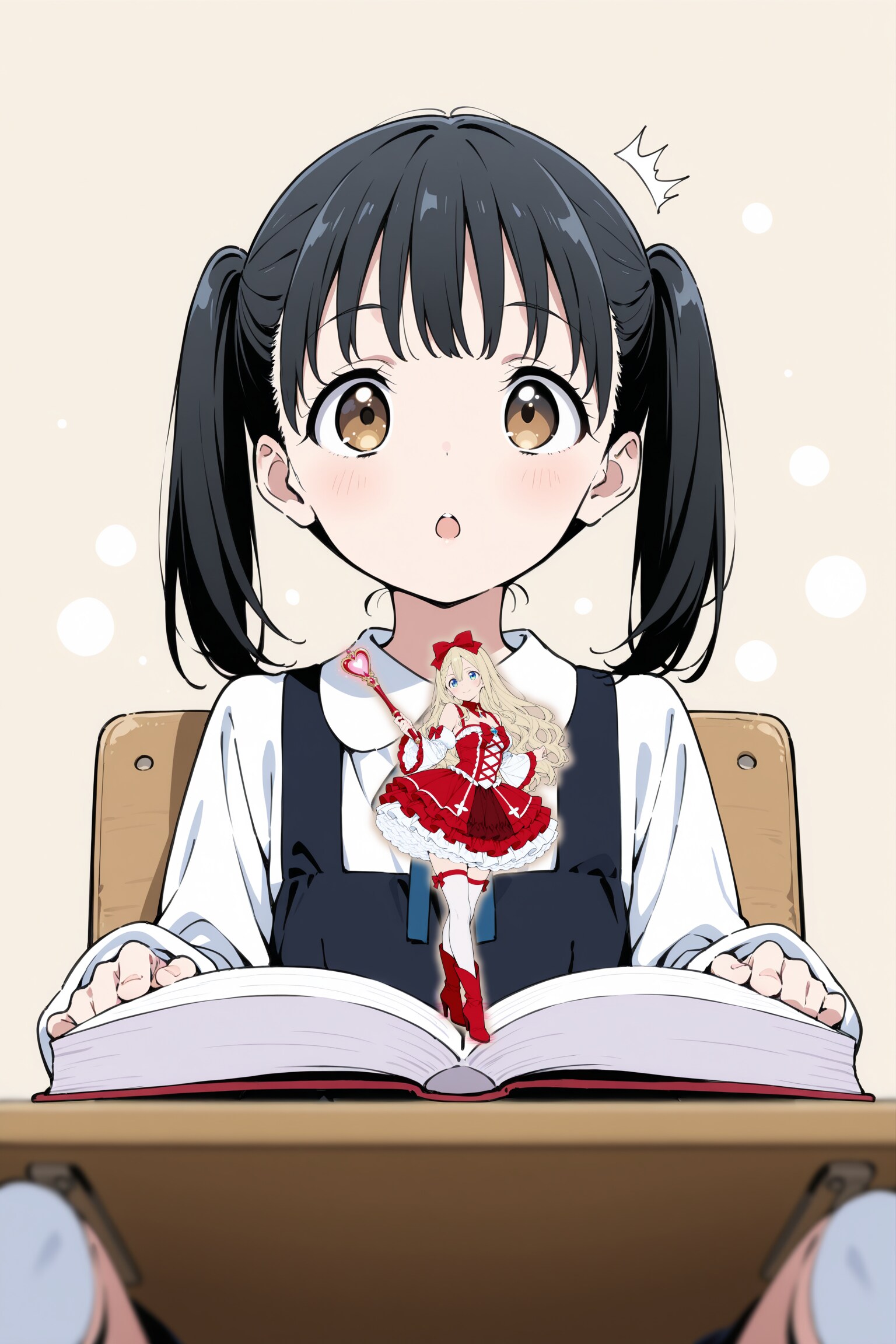 本から出て来た魔法少女