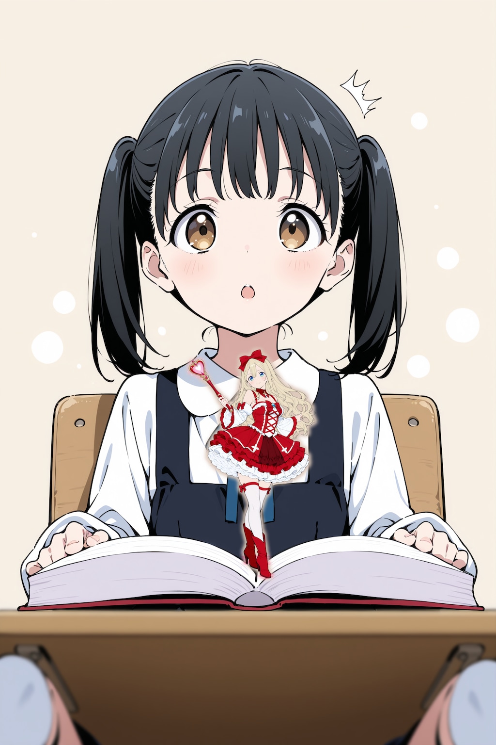 本から出て来た魔法少女
