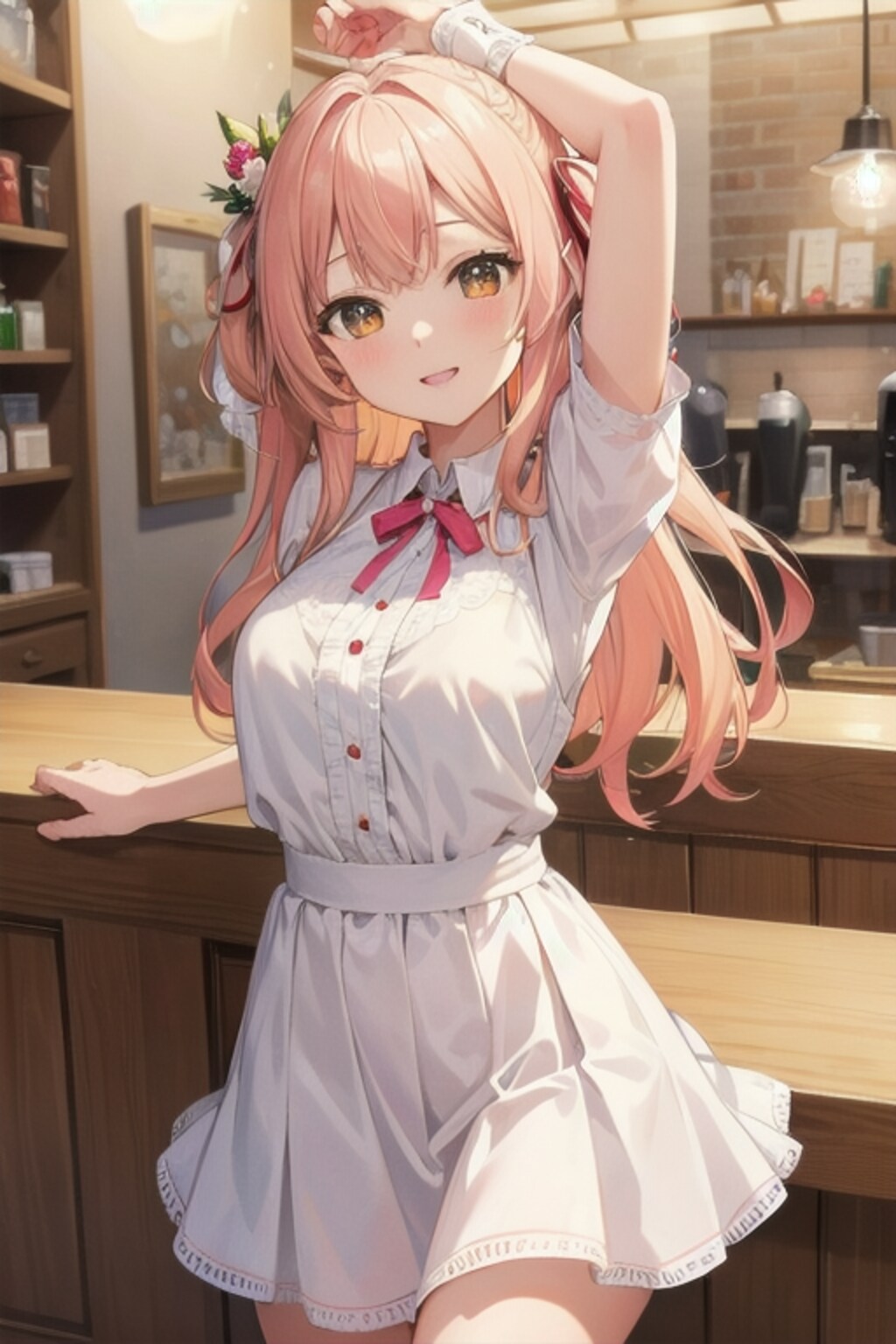 pretty eye,アイリス,カフェテリアにて。