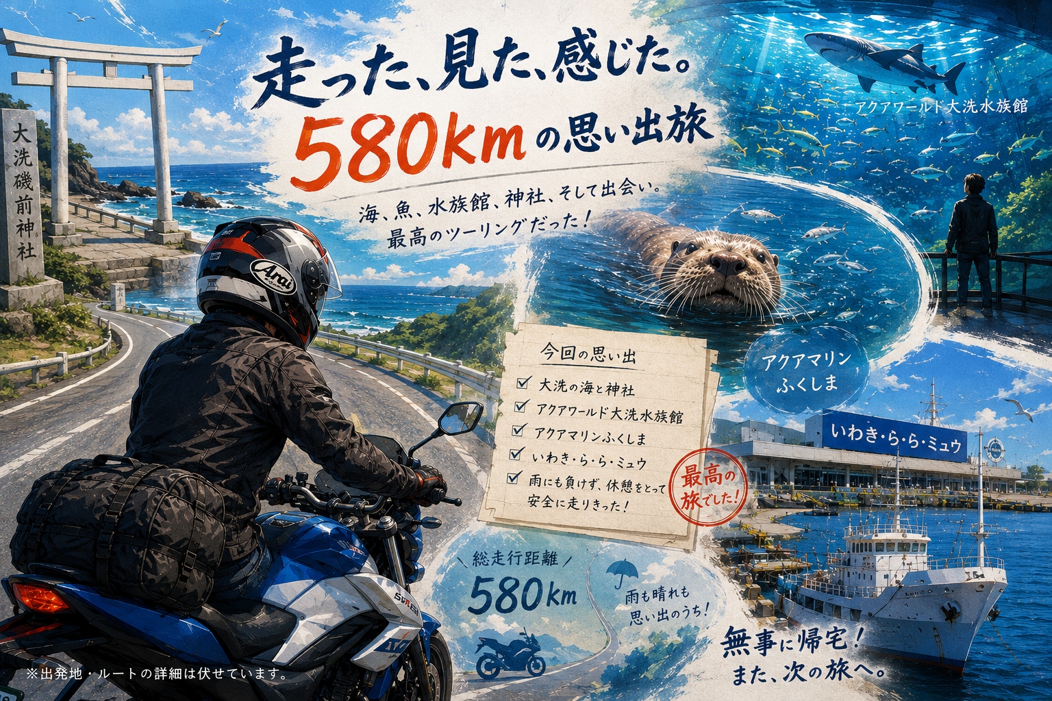 昨日は投稿をお休みして、3日間のソロツーリングへ。
