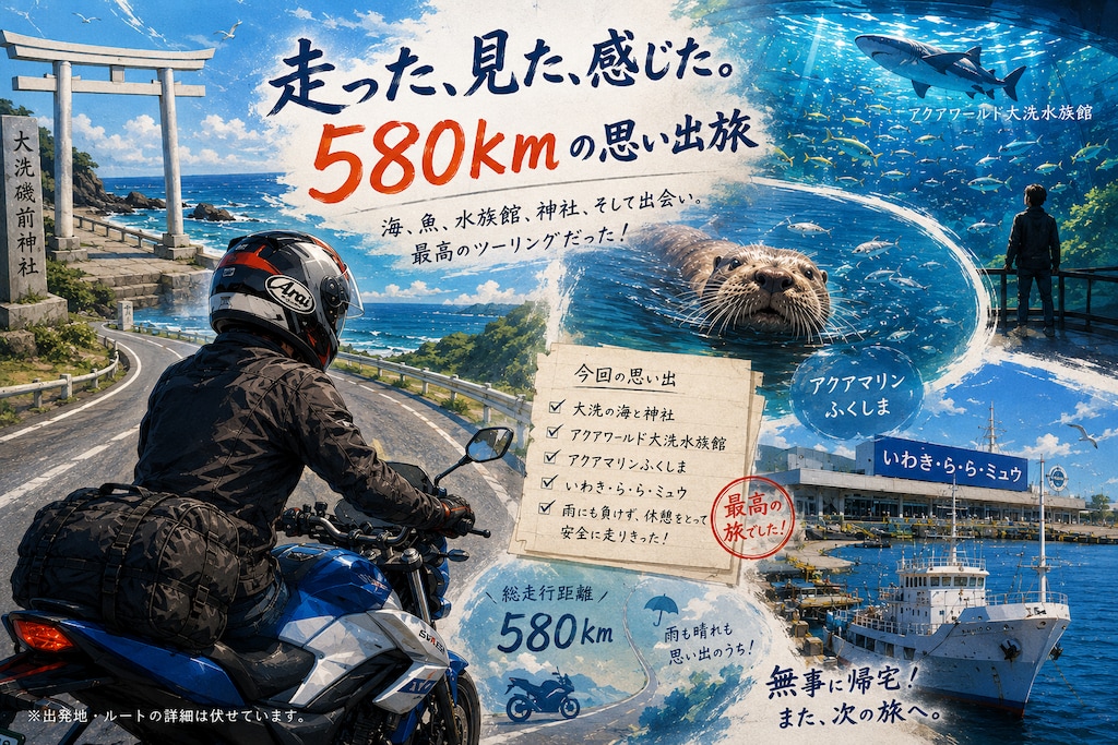 昨日は投稿をお休みして、3日間のソロツーリングへ。