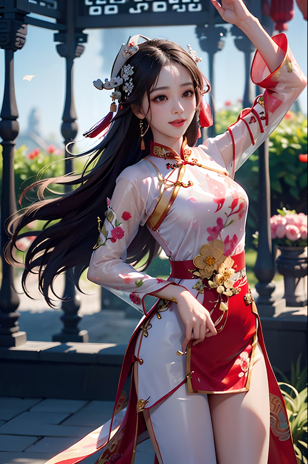 アオザイのお姉様👗