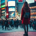 【DALL-E3】渋谷の街に佇む女の子 3枚目