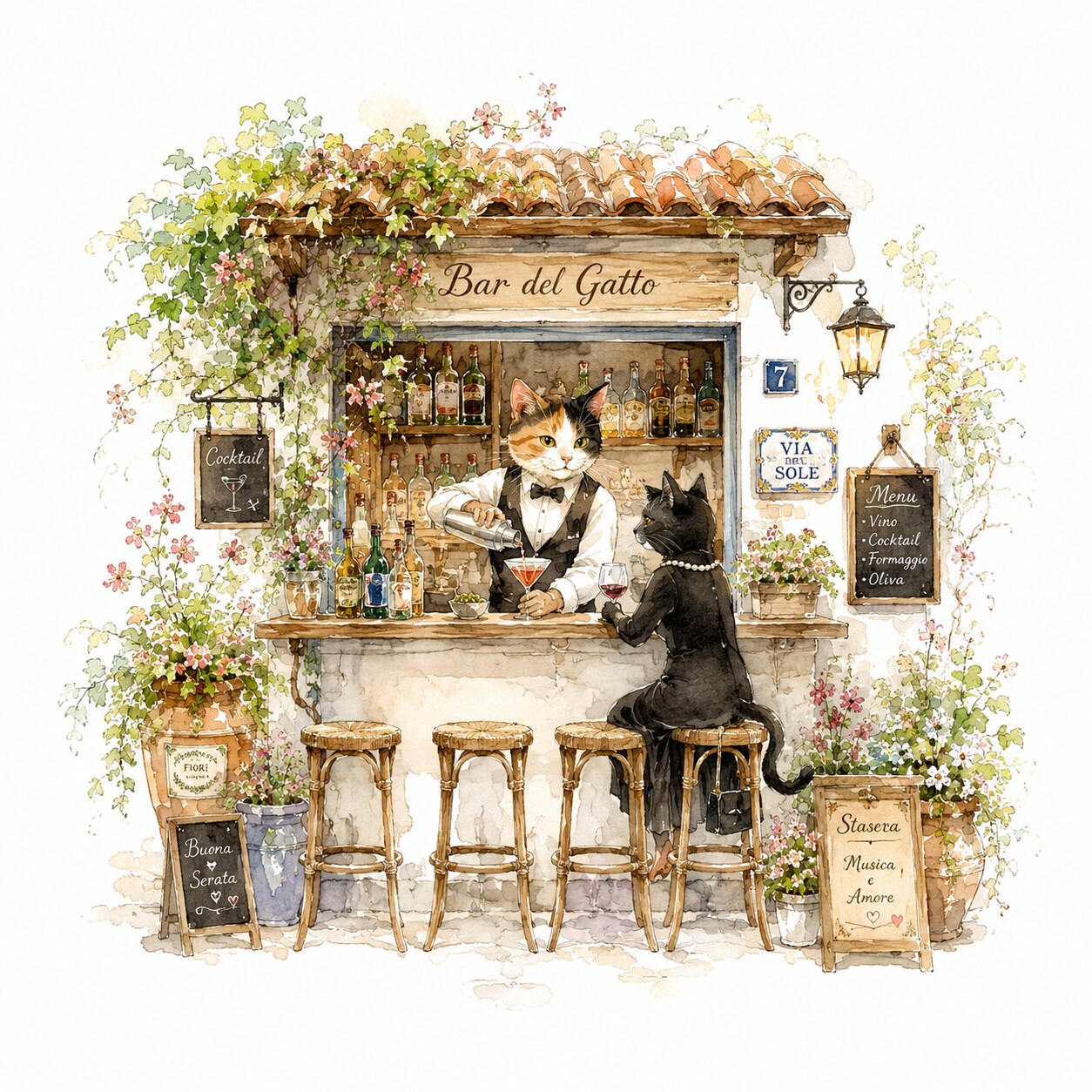 小さなカウンターバー