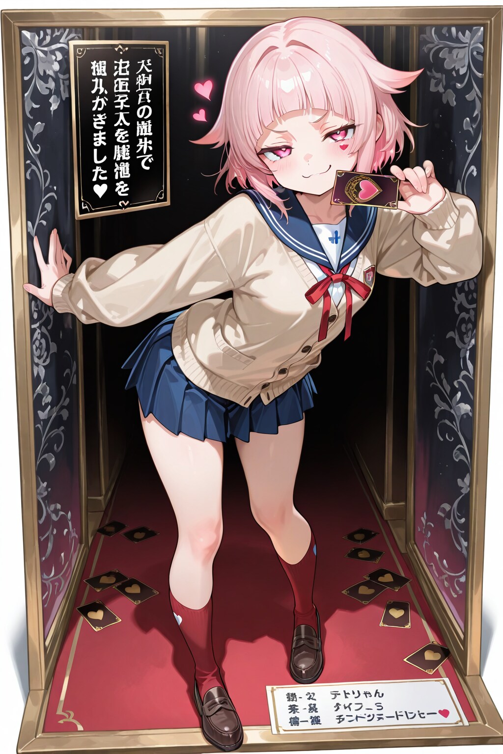 脱出ゲームをクリアしたドヤ顔JC