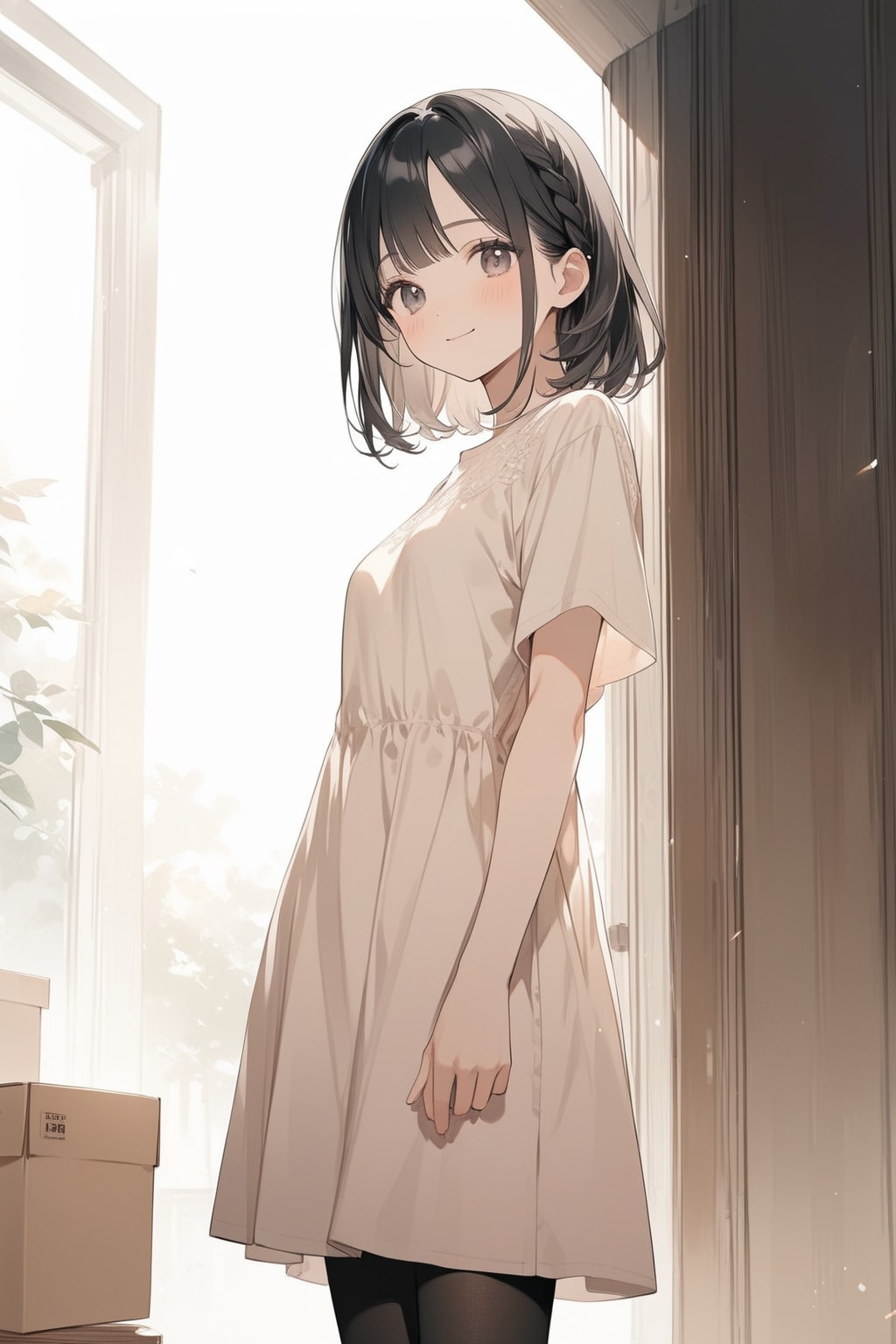 黒タイツを含むファッション（4）