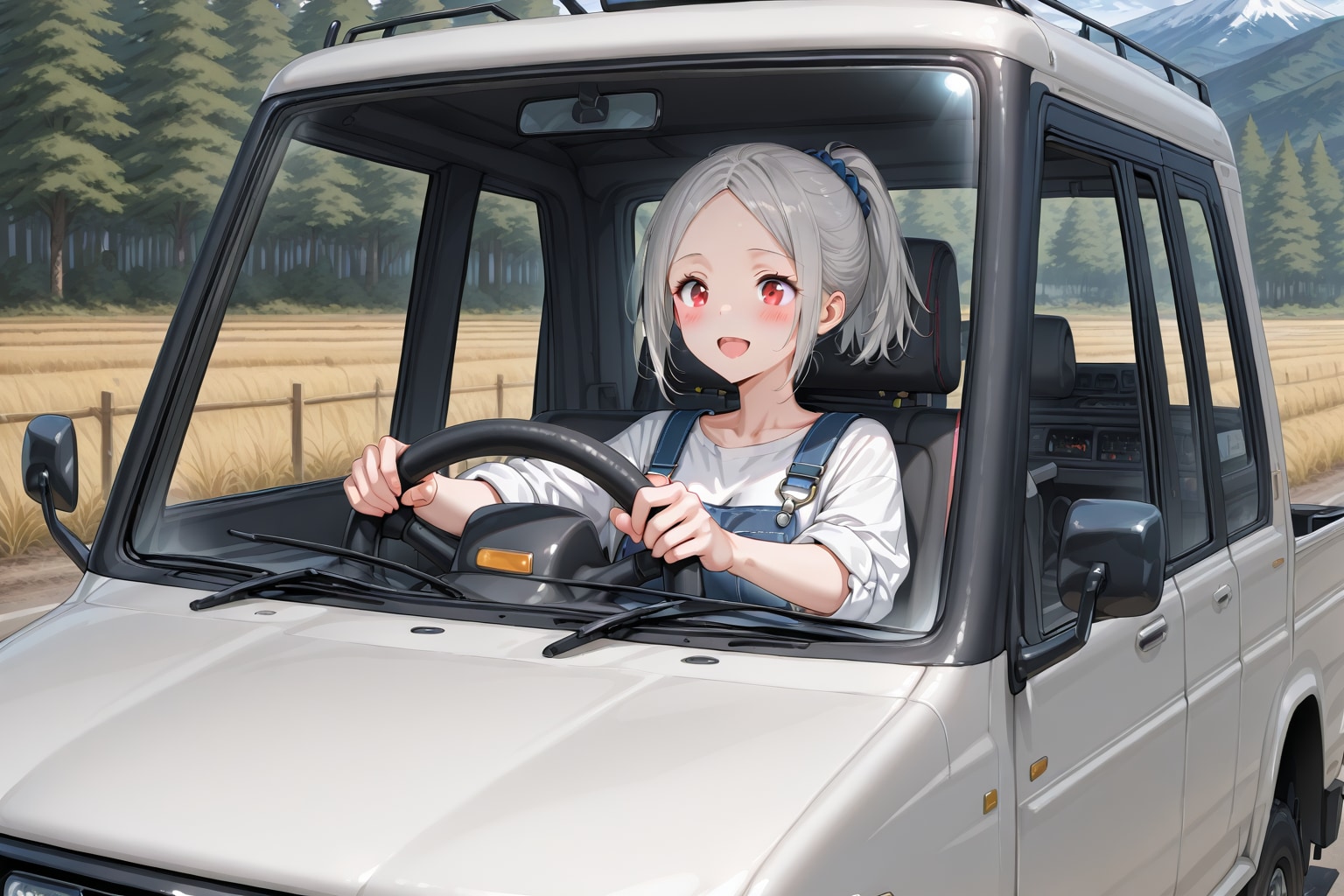 軽トラ運転の雛菊ちゃん