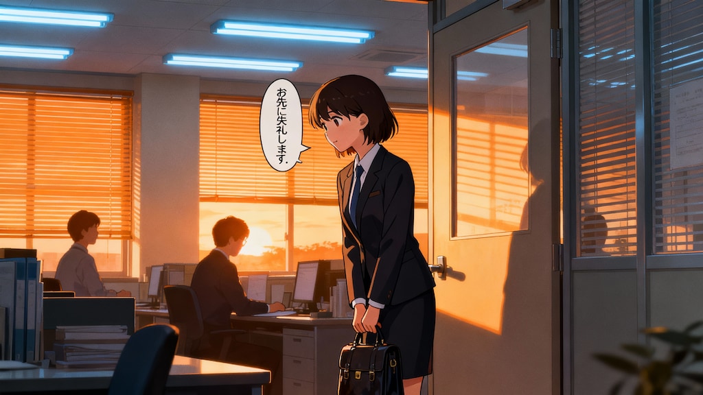 お先に失礼します。