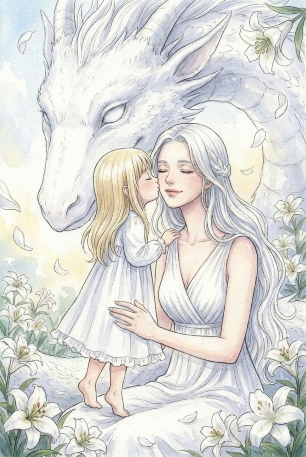 迷子。/「この白蛇は…」「ついて行きましょう！」/「パパ！ママ！めがみたまが…あれ？」