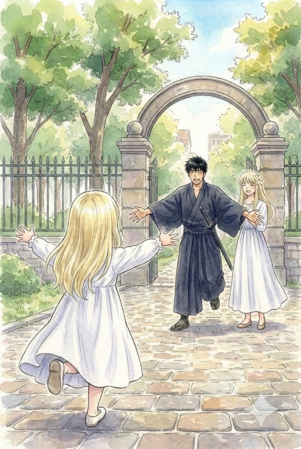 迷子。/「この白蛇は…」「ついて行きましょう！」/「パパ！ママ！めがみたまが…あれ？」