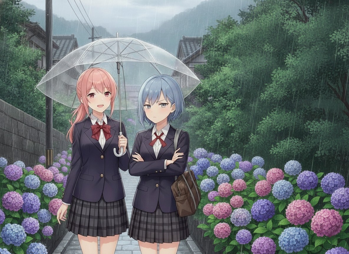 百合ップル試作_nanobanana10回目_紫陽花