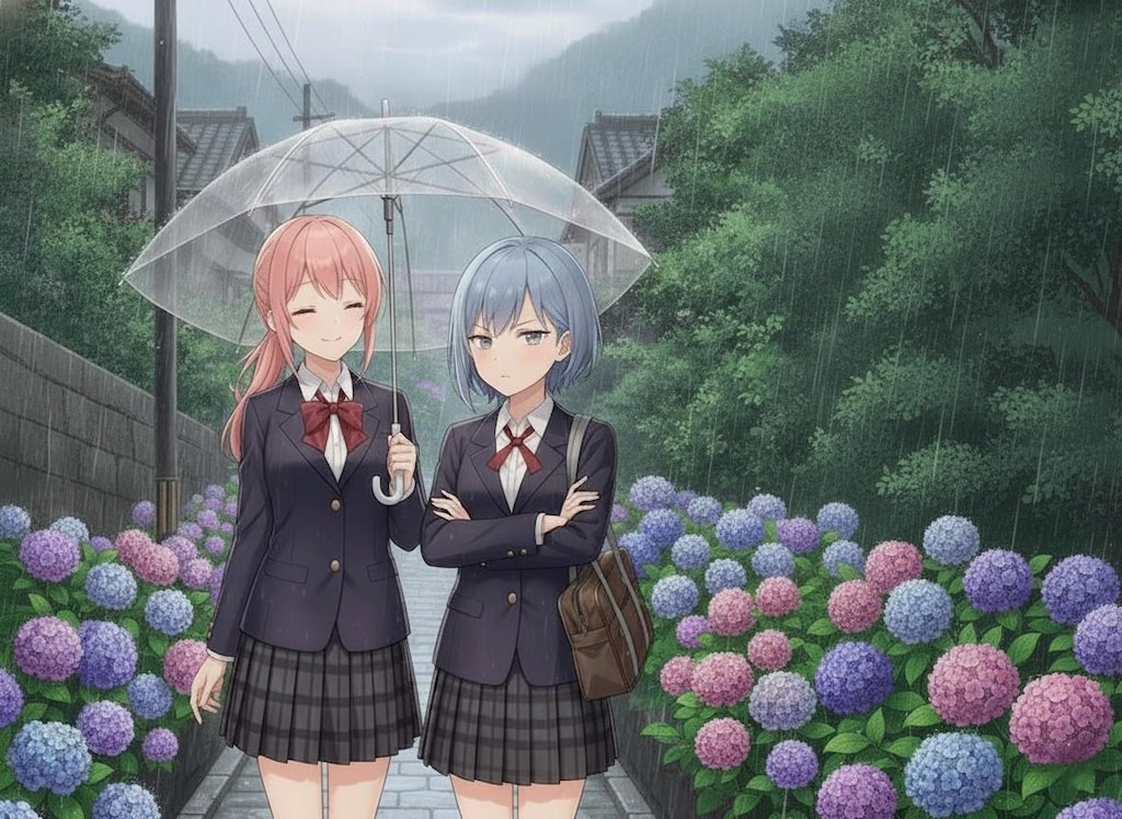 百合ップル試作_nanobanana10回目_紫陽花