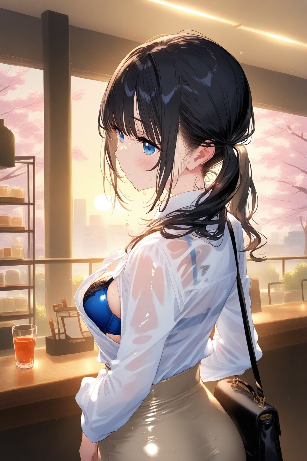 都会の駅にて、マーメイドスカート?の葵さん