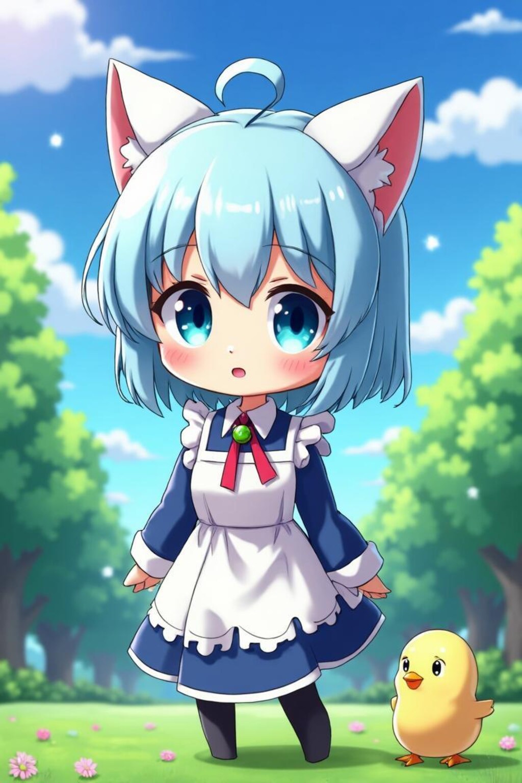 猫耳ちゃんの冒険　色々な絵柄の冒険　実験