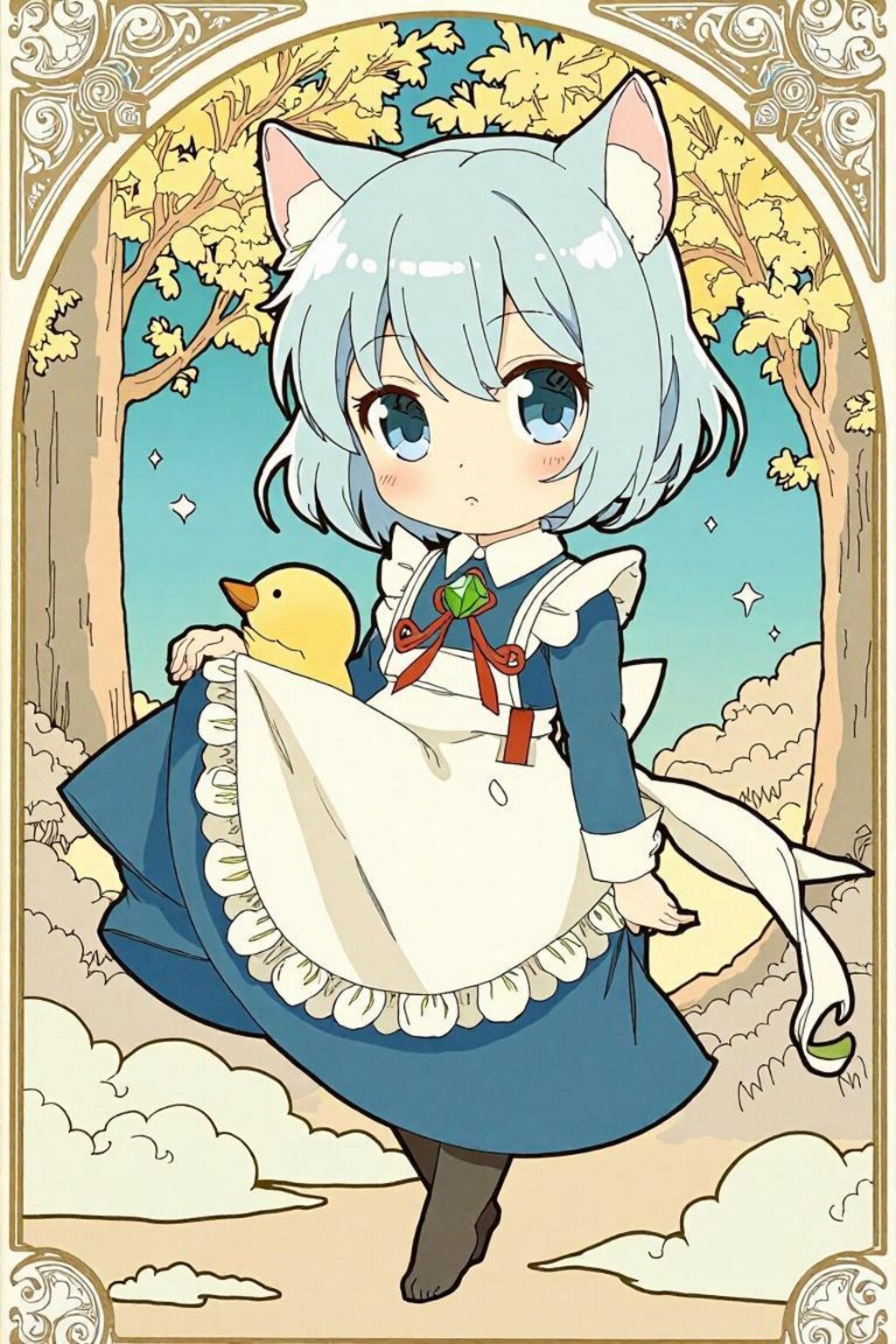 猫耳ちゃんの冒険　色々な絵柄の冒険　実験