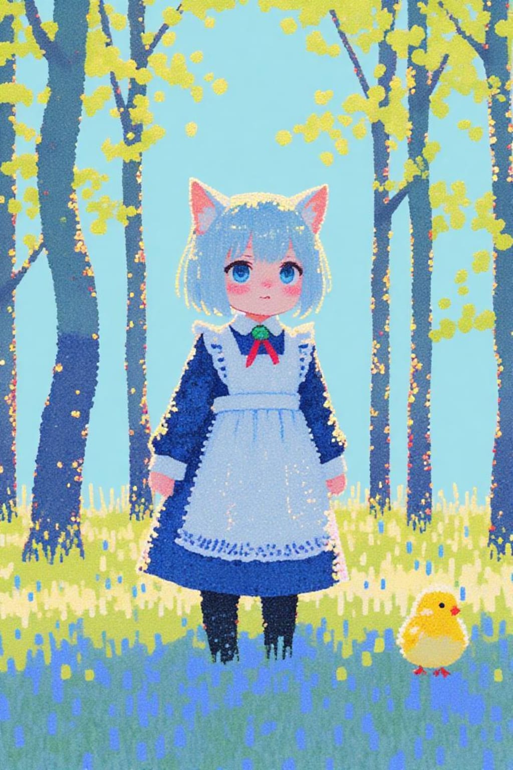 猫耳ちゃんの冒険　色々な絵柄の冒険　実験