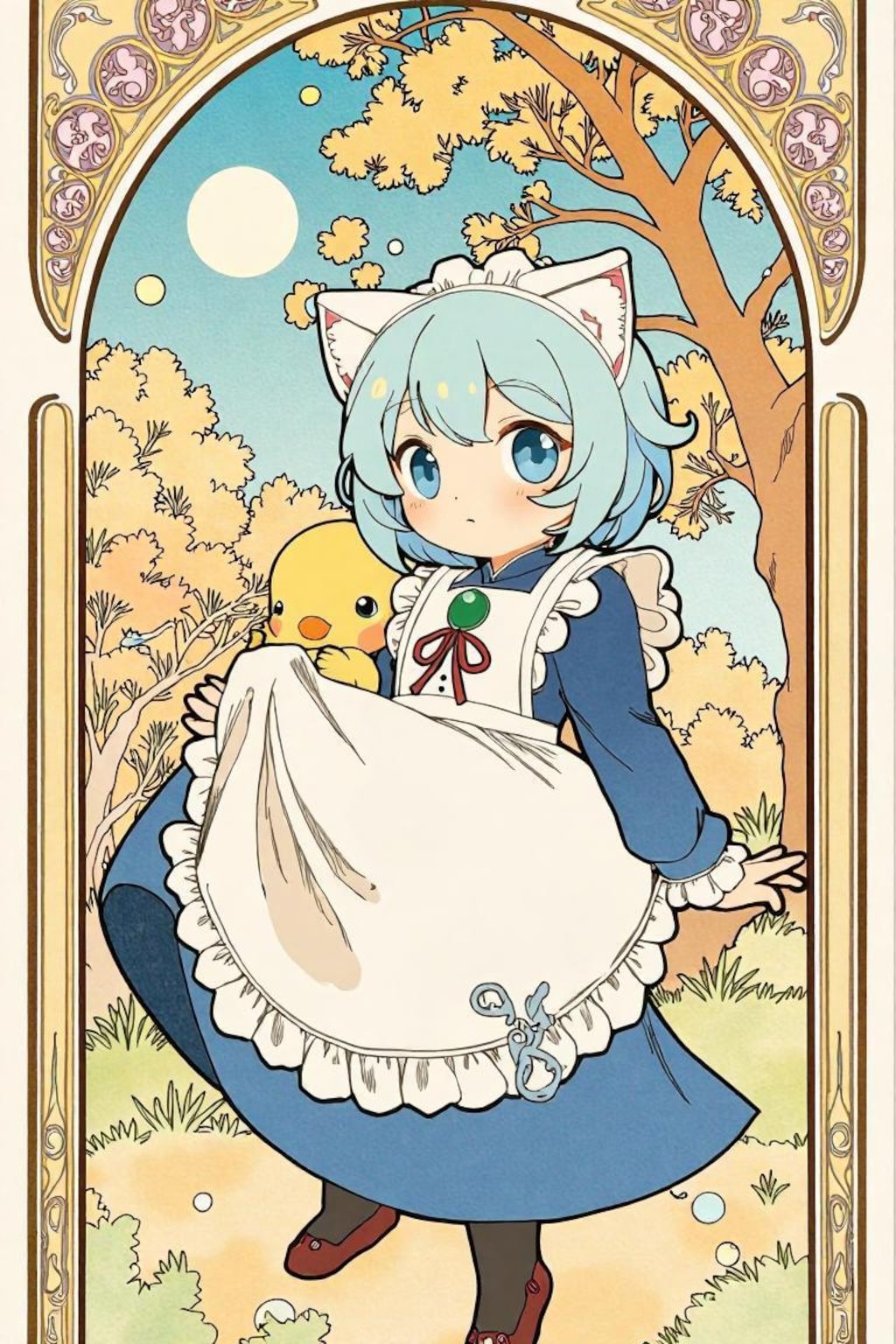 猫耳ちゃんの冒険　色々な絵柄の冒険　実験