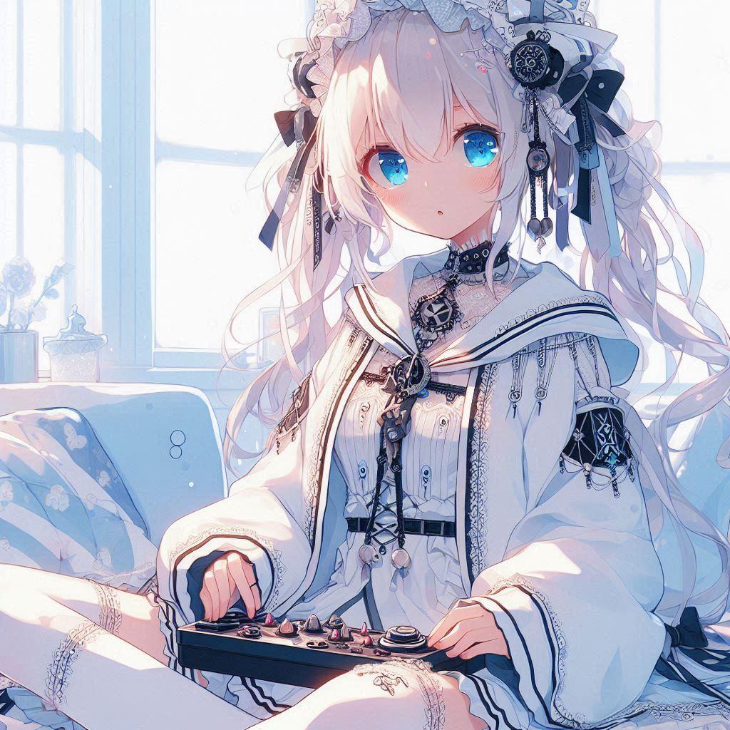 白髪の可愛い女の子【243】