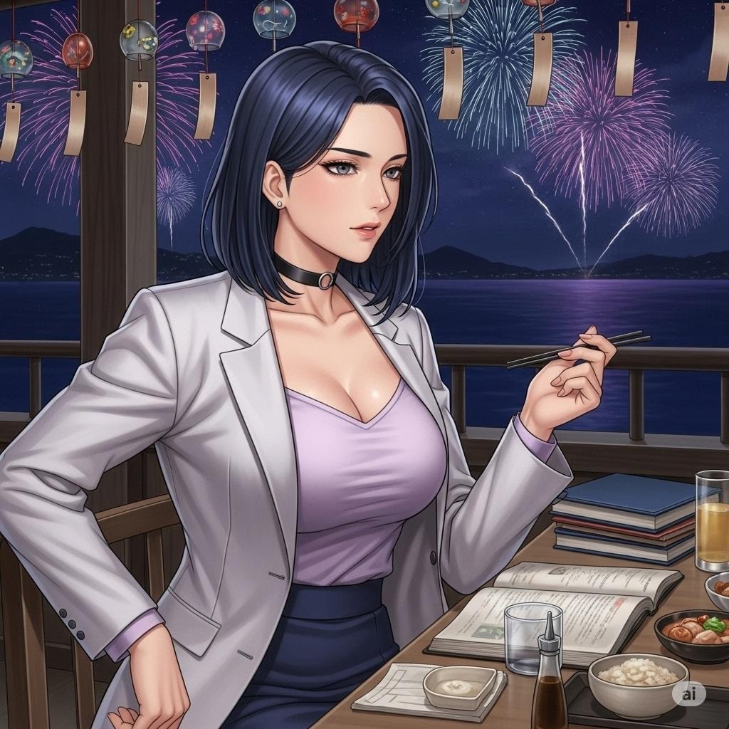 花火の見えるレストラン