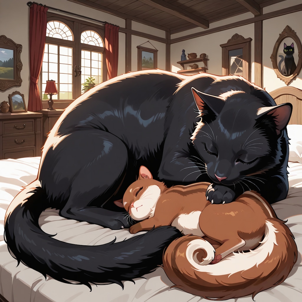 猫作者とリプ君