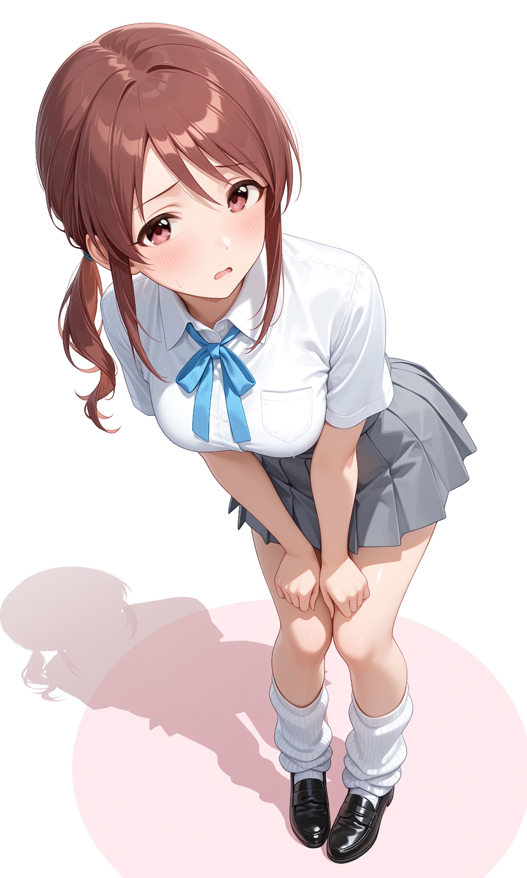 しゅがはと美優のミニスカ制服＆ルーズソックス