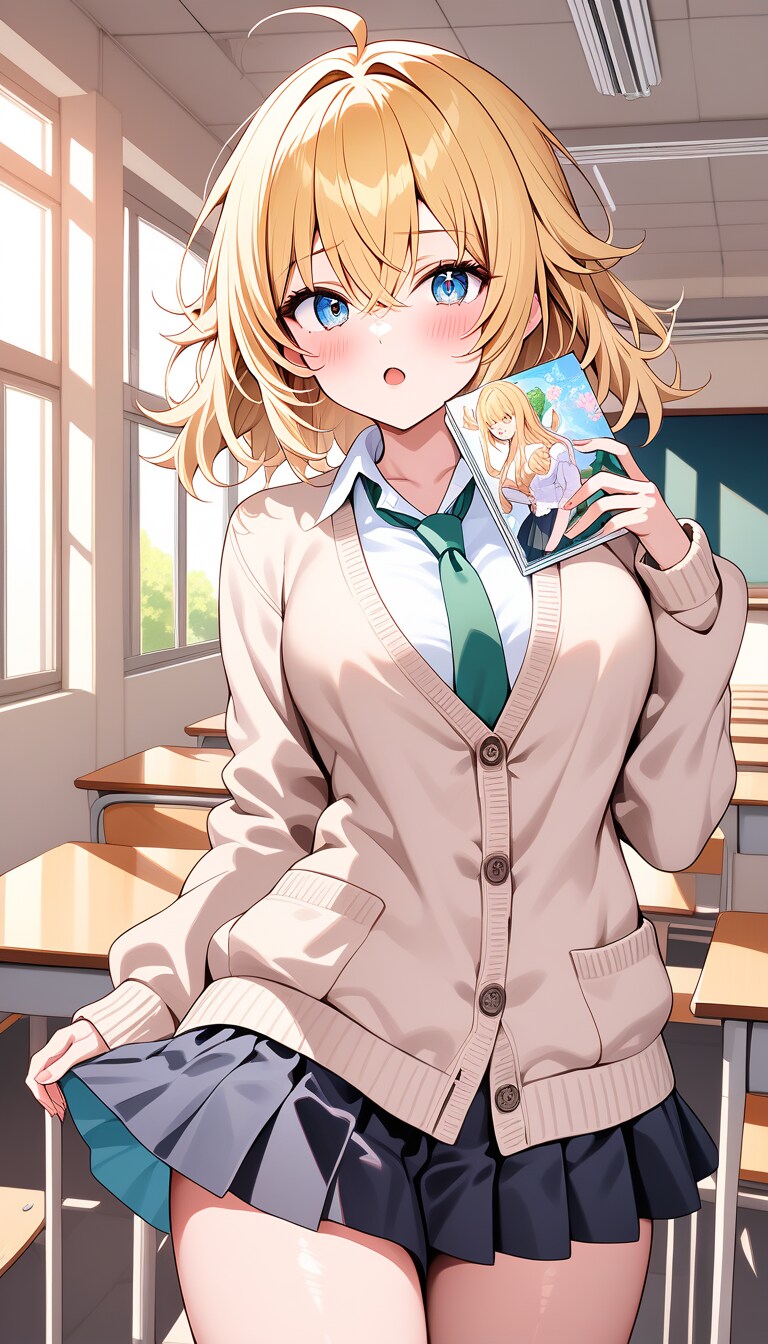 天パ金髪ちゃん(DAYSの姿) | の人気AIイラスト・グラビア