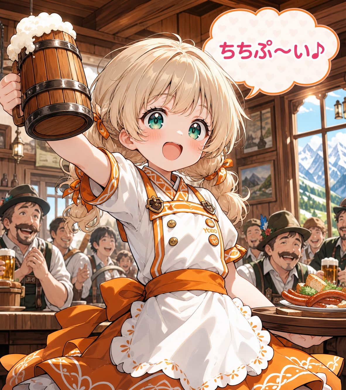 謎のちちぷ～い♪(乾杯の音頭…らしい) | の人気AIイラスト・グラビア