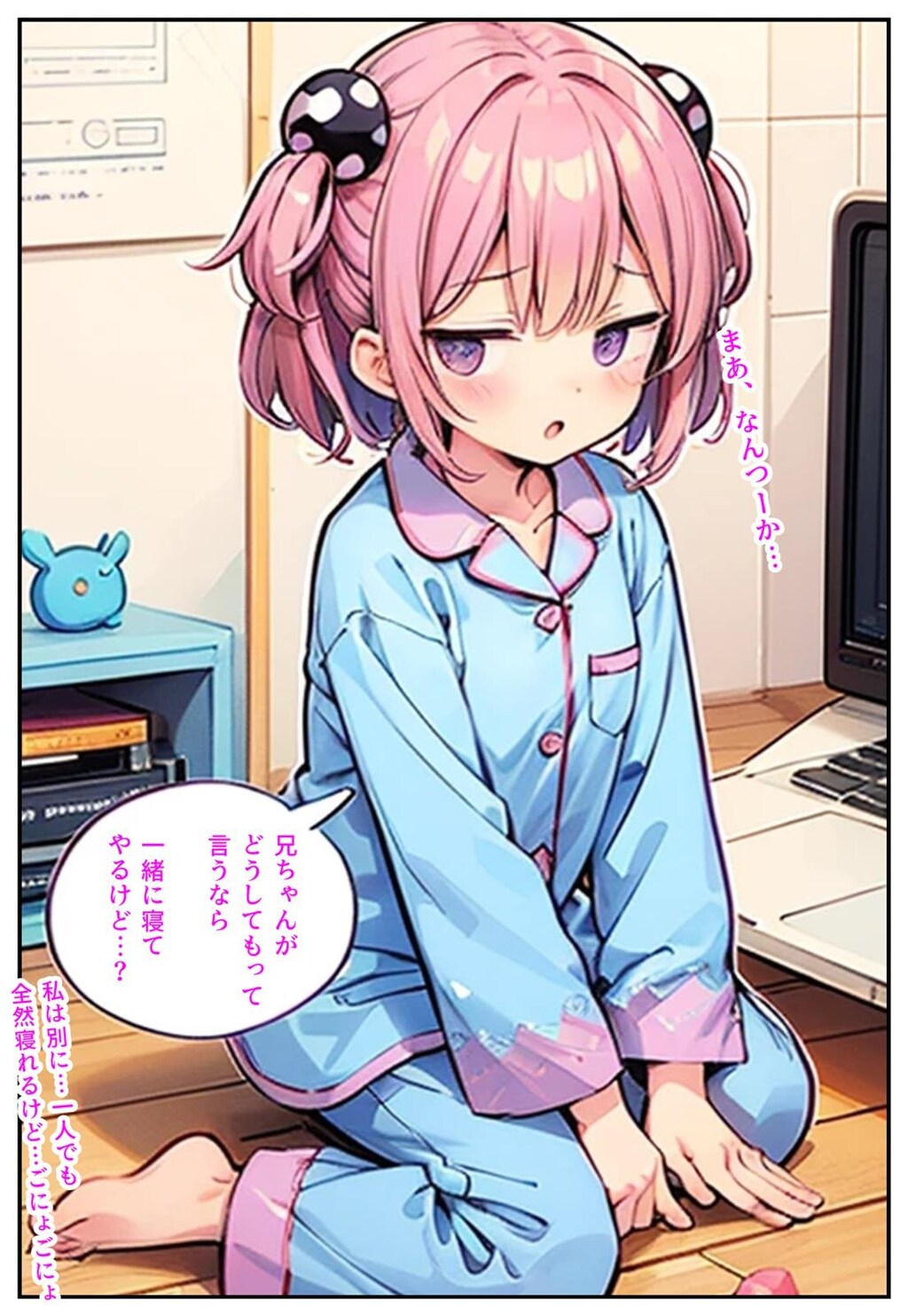 いつも親と寝てる妹→親不在の夜